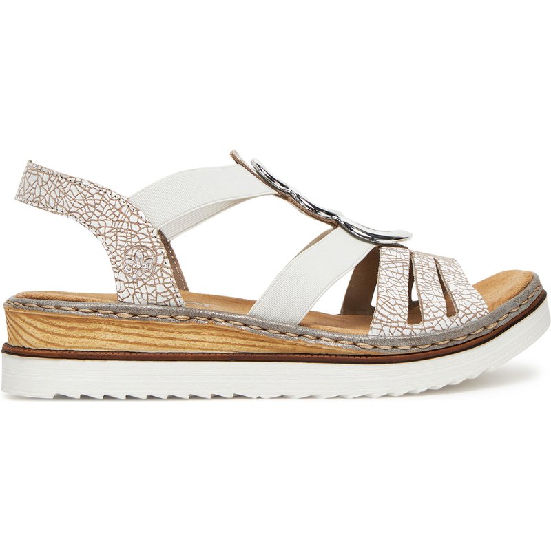 Sandalen Rieker 679L4-80 Weiß