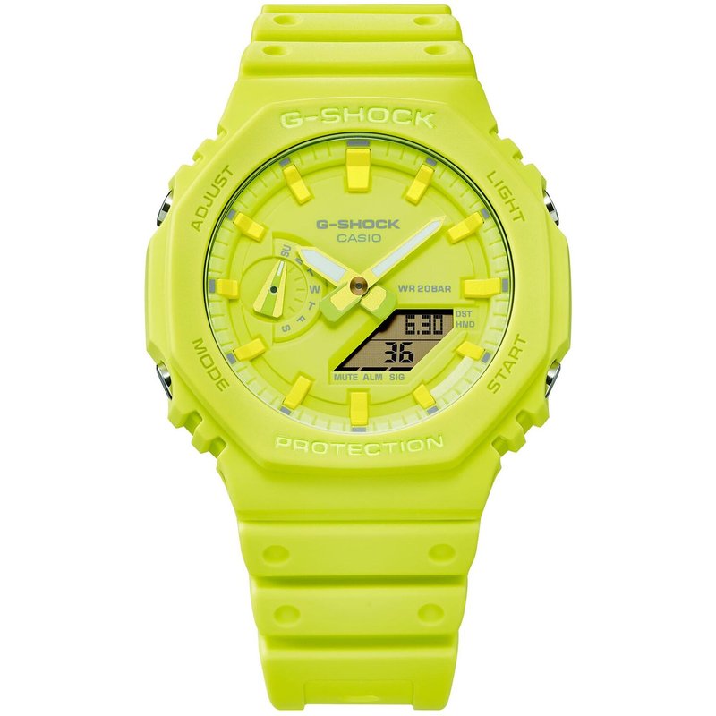 Uhr G-Shock GA-2100-9A9ER Gelb
