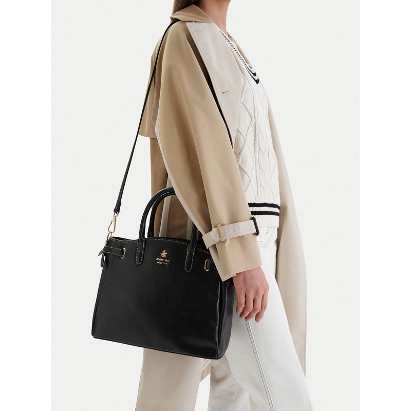 Handtasche Beverly Hills Polo Club EO-BHPC-C-009-09 Schwarz