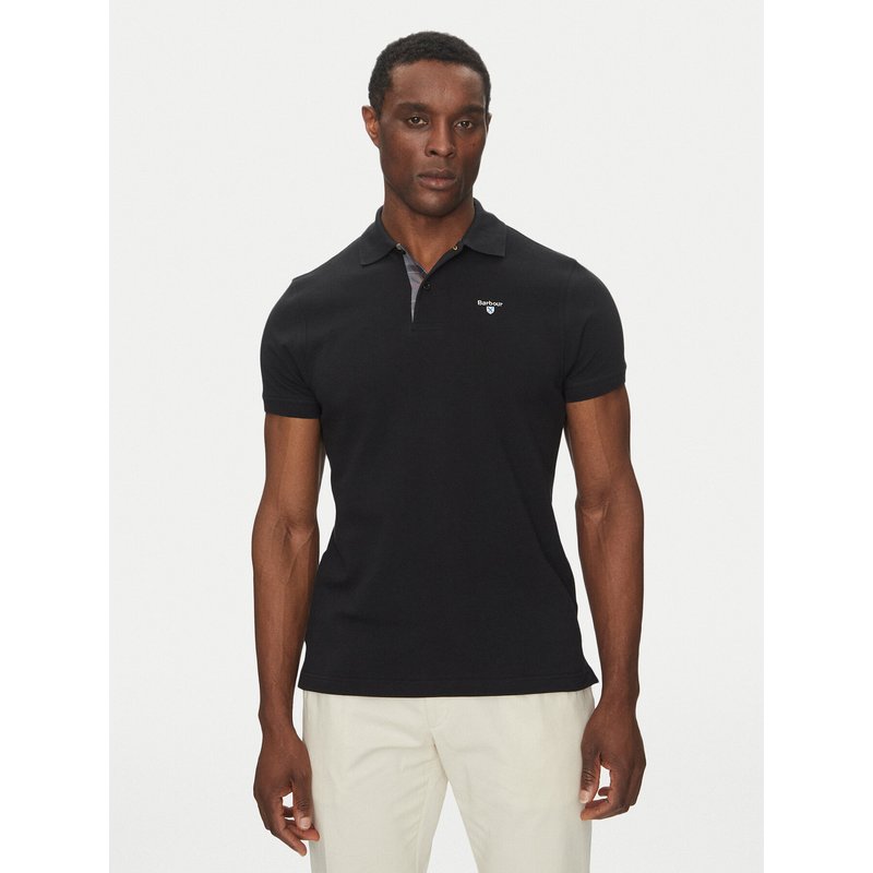 Barbour Poloshirt Tartan MML0012BK31 Schwarz Regular Fit