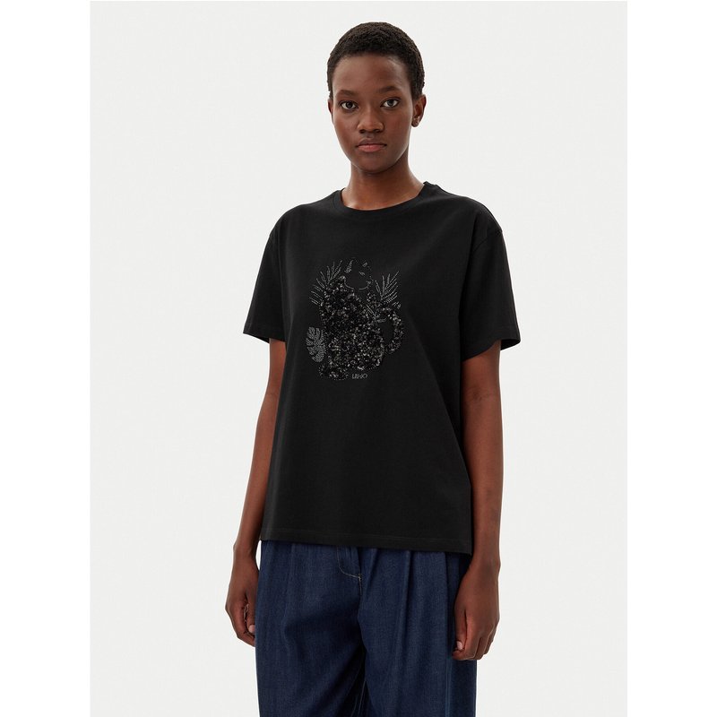 Liu Jo T-Shirt WA5230 JS904 Schwarz Regular Fit