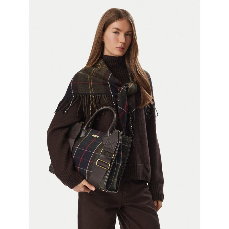 Handtasche Barbour Barbour Barrhill Tartan Tote Bag LBA0423OL91 Braun