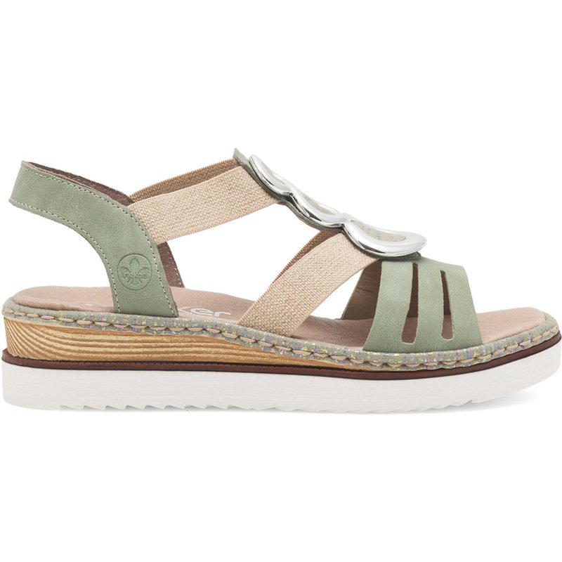 Sandalen Rieker 679L4-52 Grün