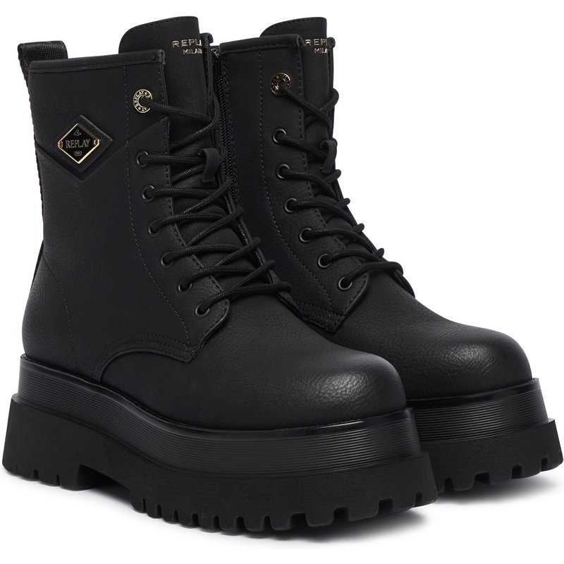 Schnürstiefeletten REPLAY GWL72 .000.C000WS Schwarz