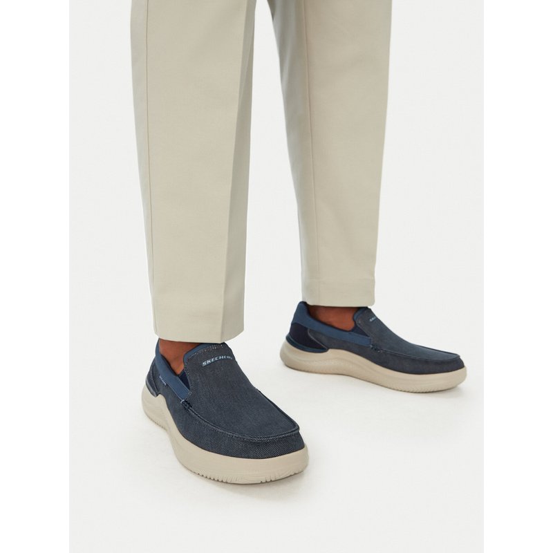 Halbschuhe Skechers Relaxed Fit: Hasting - Fielden 205066/NVY Dunkelblau