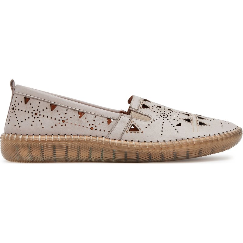 Halbschuhe Manitu 840073 Beige