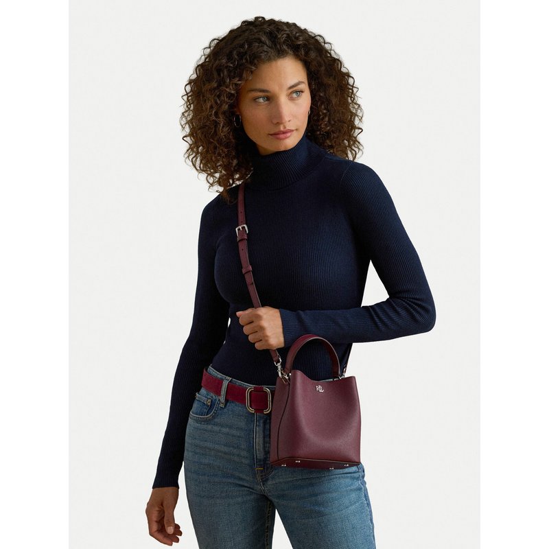 Handtasche LAUREN RALPH LAUREN 431969365008 Dunkelrot