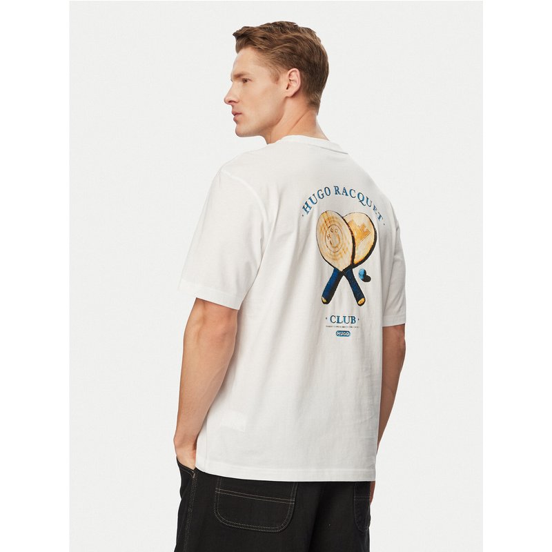 HUGO T-Shirt Nulaxo 50560093 Weiß Regular Fit