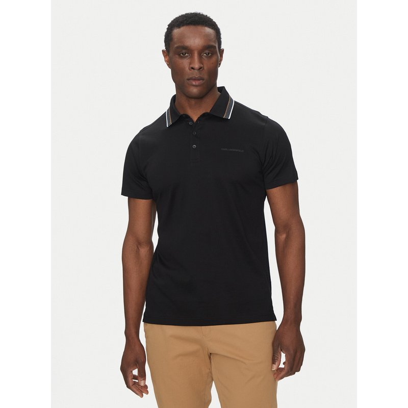 KARL LAGERFELD Poloshirt 745002 552200 Schwarz Slim Fit