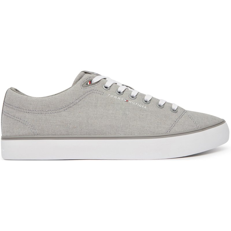 Sneakers aus Stoff Tommy Hilfiger Th Hi Vulc Core Low Chambray FM0FM05818 Grau