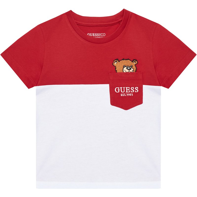 Guess T-Shirt N5YI11 K8HM4 Rot Regular Fit