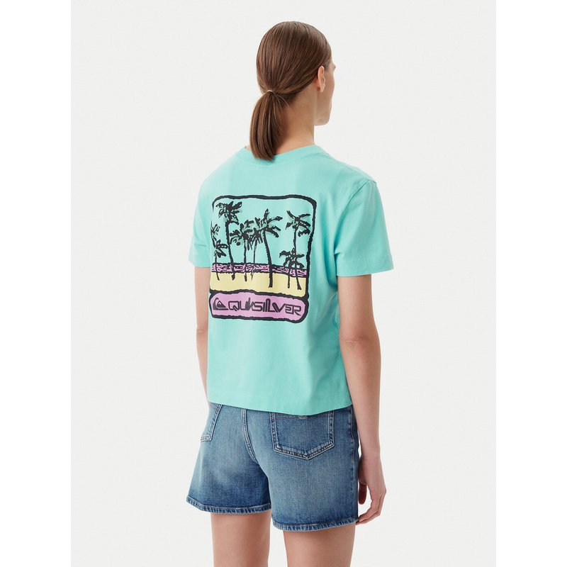 Quiksilver T-Shirt EQWZT03181 Türkisfarben