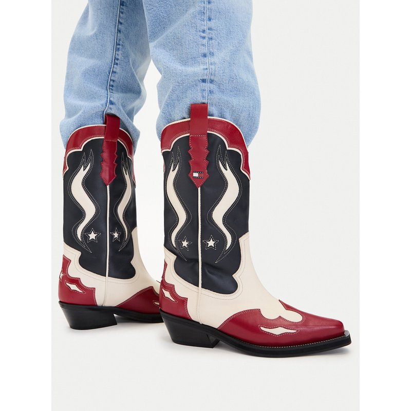 Cowboystiefel Tommy Jeans Archive EN0EN03046 Bunt