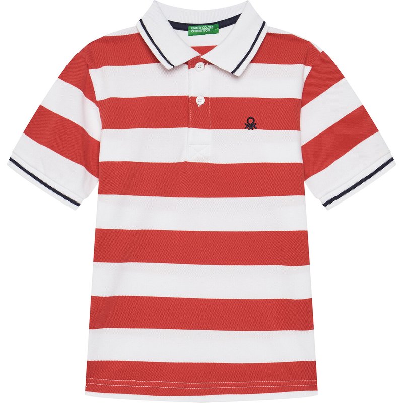 United Colors Of Benetton Poloshirt 39QAC301T Rot Regular Fit