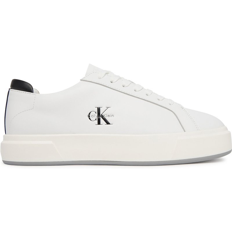 Sneakers Calvin Klein Basket Cupsole Laceup Lth Ml YM0YM01460 Weiß