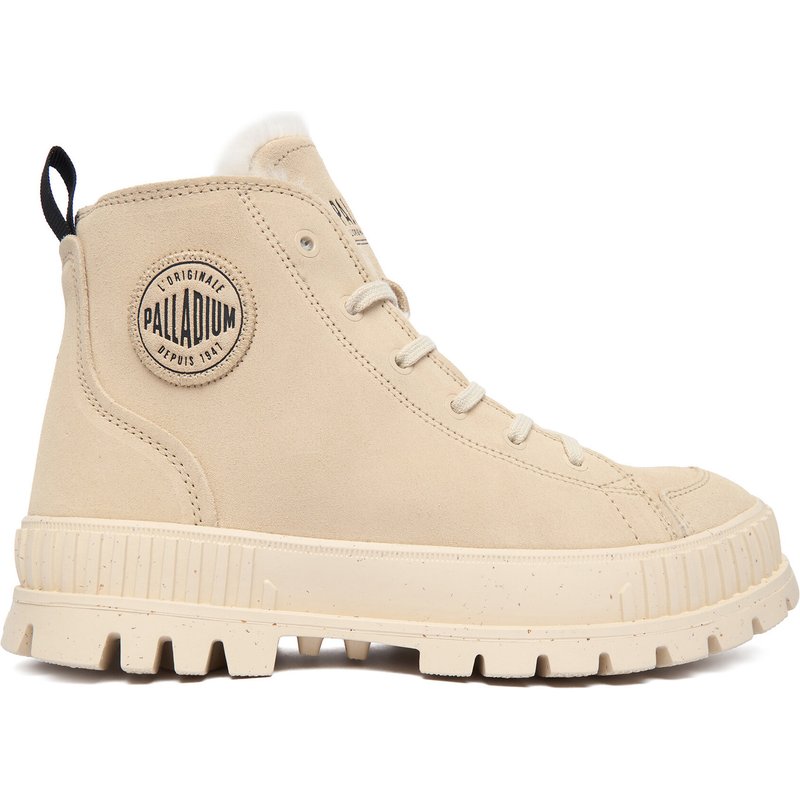 Schnürstiefeletten Palladium Pallashock Zip Warm 74353-210-M Beige