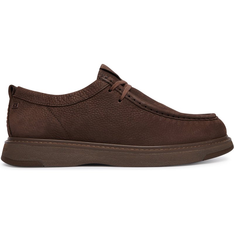 Halbschuhe Tommy Hilfiger Comfort Nubuck Moc Toe Shoe FM0FM05975 Dunkelbraun