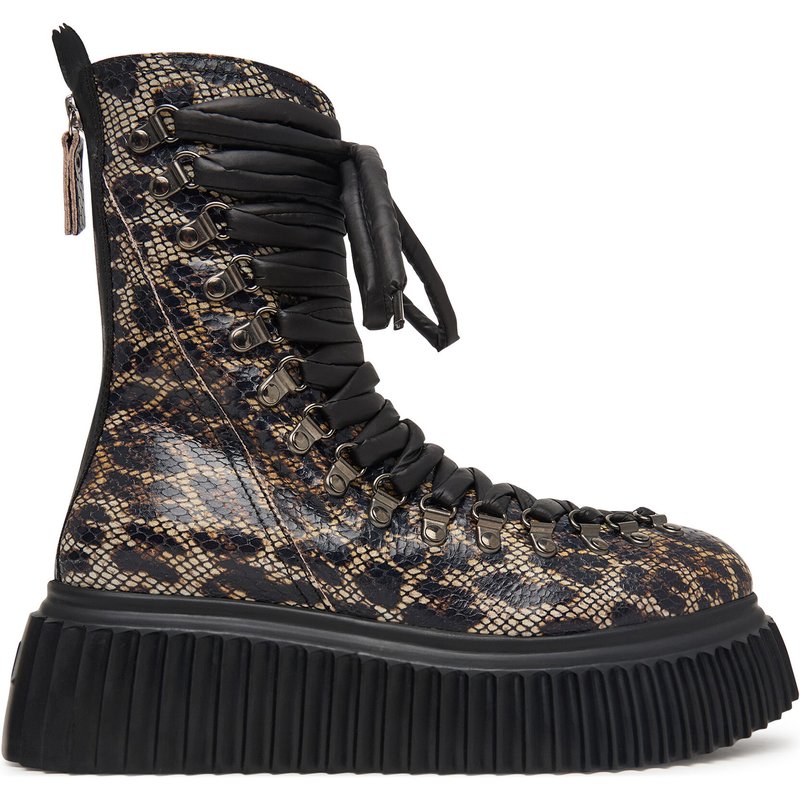 Schnürschuhe AGL Dromo D751501PGK Schwarz