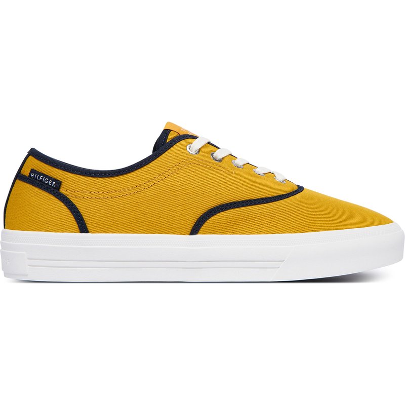 Sneakers aus Stoff Tommy Hilfiger Th Vulc Cup Long Lace Canvas FM0FM05874 Gelb