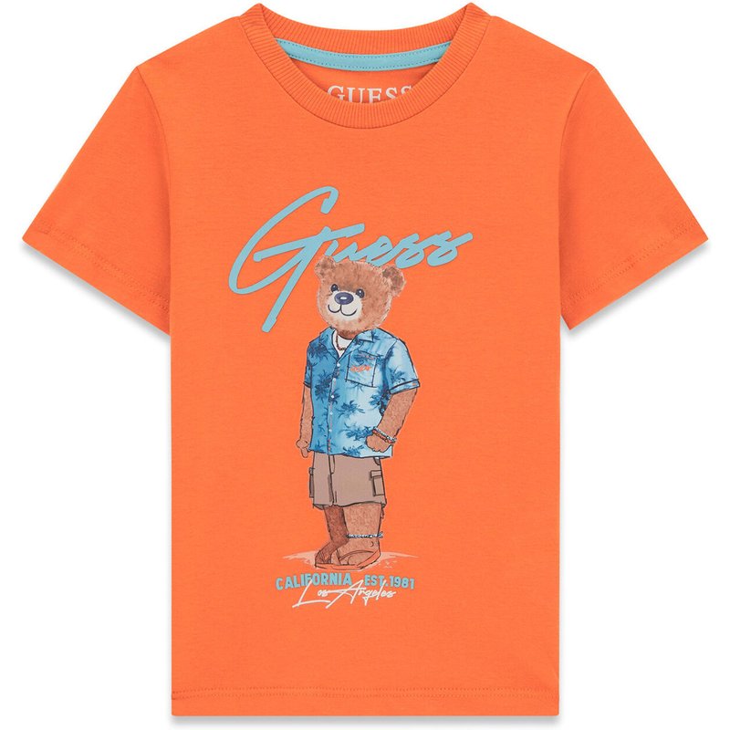 Guess T-Shirt N6GI04 K8HM4 Orange Regular Fit