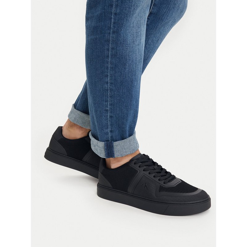 Sneakers Calvin Klein Classic Cups Laceup Knit HM0HM02130 Schwarz
