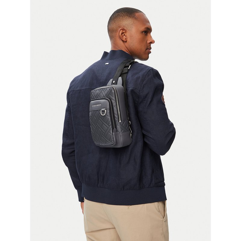 Umhängetasche Tommy Hilfiger Th Flag Slingpack AM0AM14430 Grau