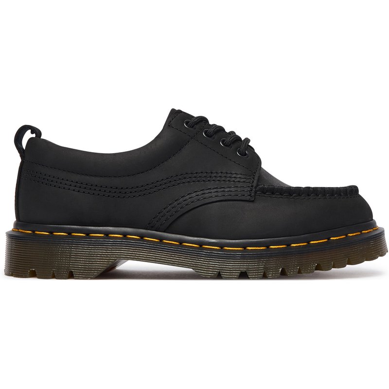 Halbschuhe Dr. Martens Lowell 4 Eye Crazy Horse Leather Moc DM43679001 Schwarz