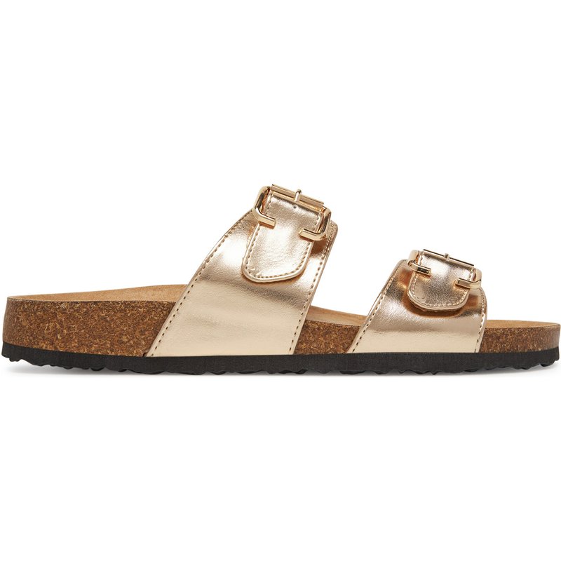 Pantoletten ONLY Shoes Onlmaxi-13 Pu Strap Buckle 15331392 Goldfarben