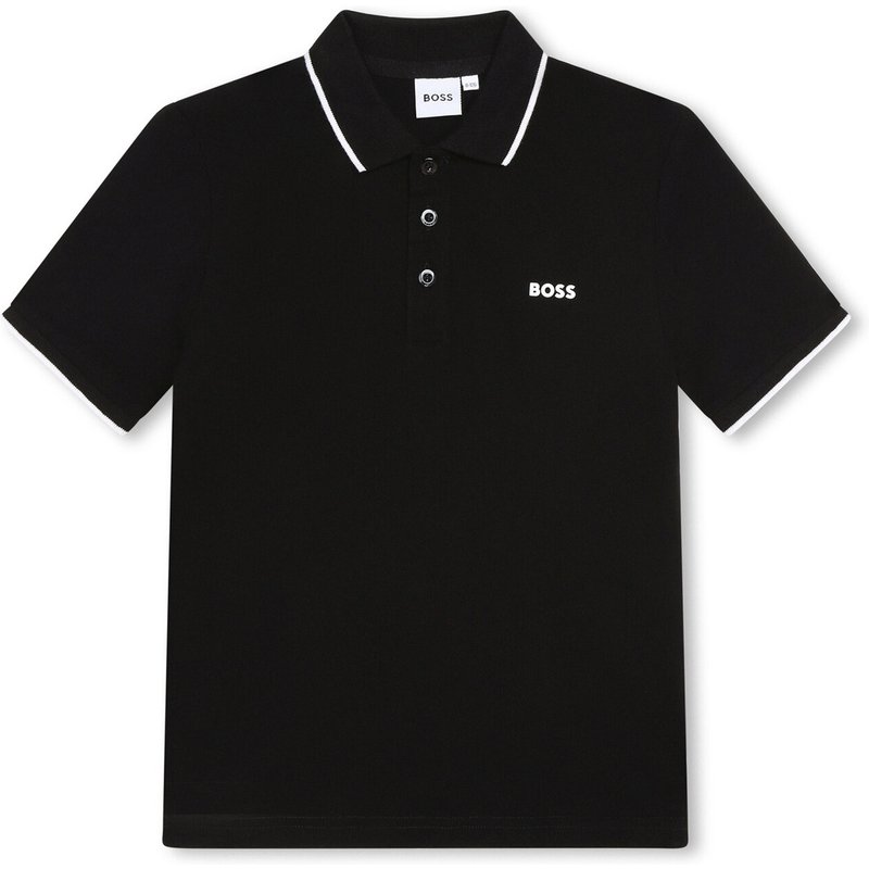 Boss Poloshirt J25P26 S Schwarz Regular Fit
