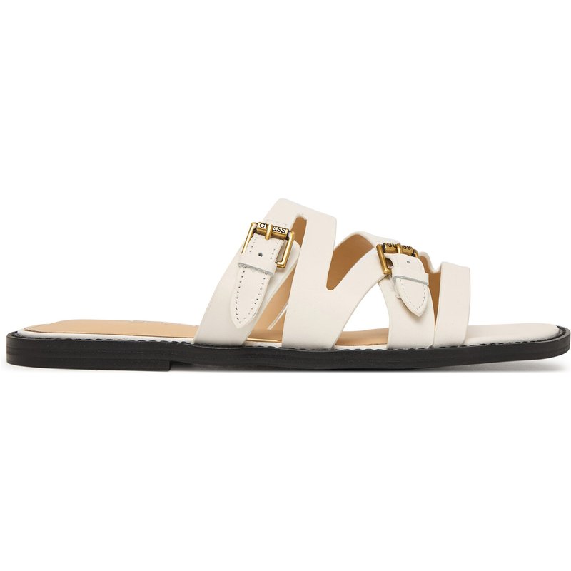 Pantoletten Guess FLJGRY LEA03 Weiß