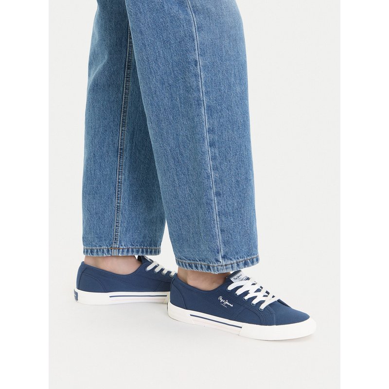 Sneakers aus Stoff Pepe Jeans Brady Basic W PLS31287 Blau