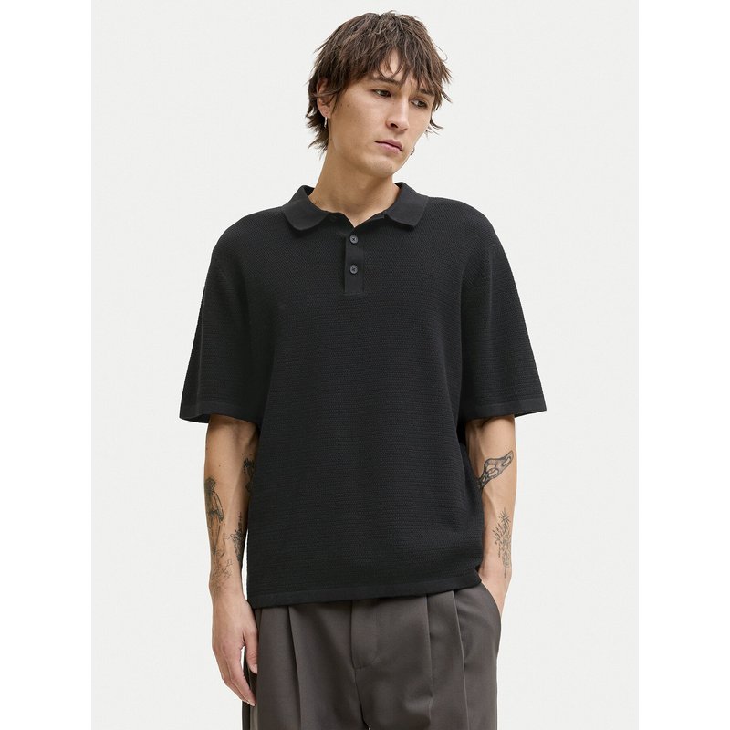 Jack & Jones Pullover George 12268281 Schwarz Relaxed Fit