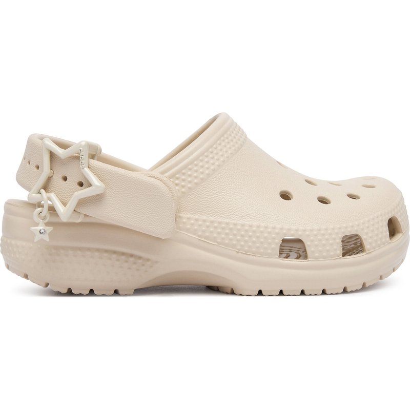 Pantoletten Crocs Classic Star Buckle Clog 214369 Hellbeige