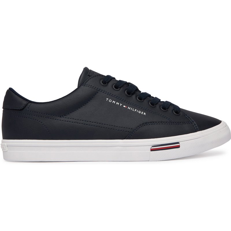 Sneakers aus Stoff Tommy Hilfiger Vulc Core Rwb Long Lace Lth FM0FM05814 Dunkelblau