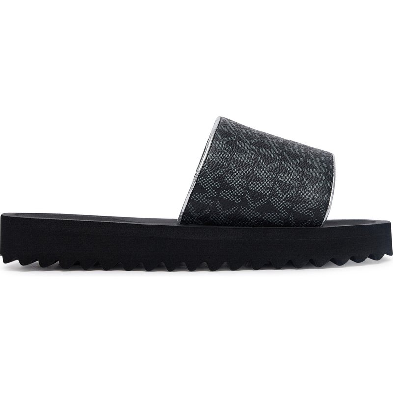Pantoletten MICHAEL Michael Kors Teagan Merrick 2 MK03823001 Schwarz
