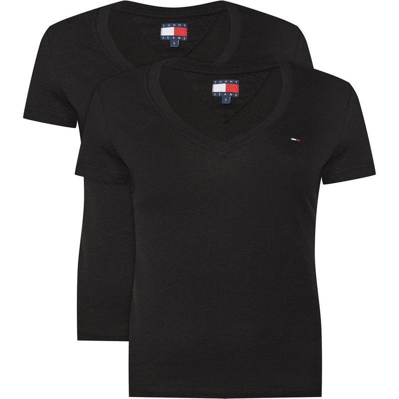 Tommy Jeans T-Shirt-Set DW0DW21367 Schwarz Slim Fit