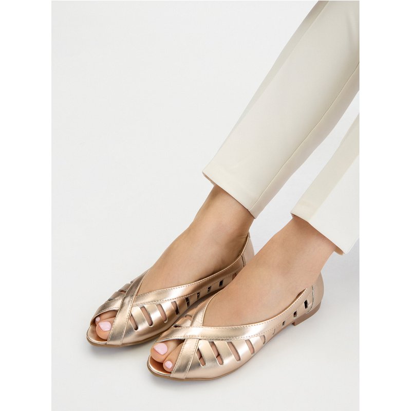 Ballerinas Lasocki CEO-RST-ERICA-66 Goldfarben