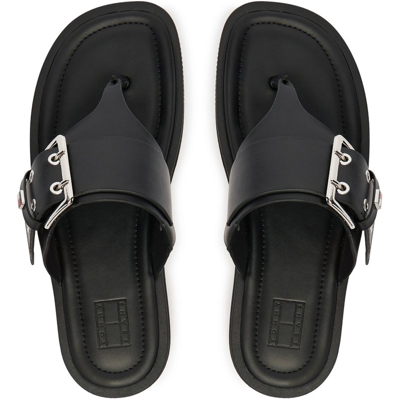 Zehentrenner Tommy Jeans Tjw Buckle Sandal EN0EN02948 Schwarz