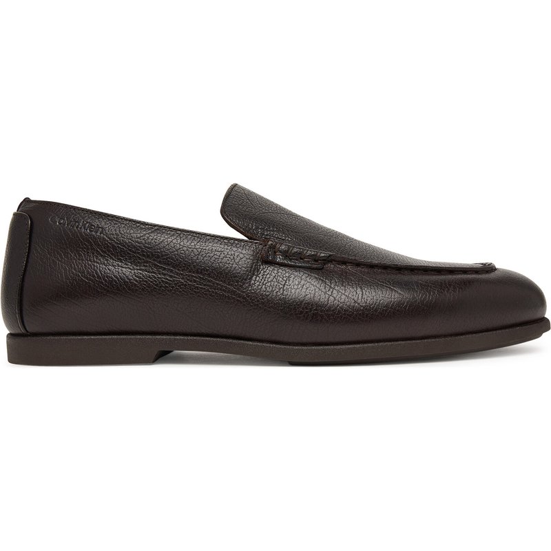 Slipper Calvin Klein Low Prof Loafer Txt Lth HM0HM02175 Dunkelbraun