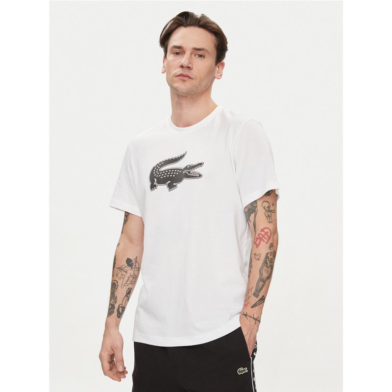 Lacoste T-Shirt TH2042 Weiß Regular Fit