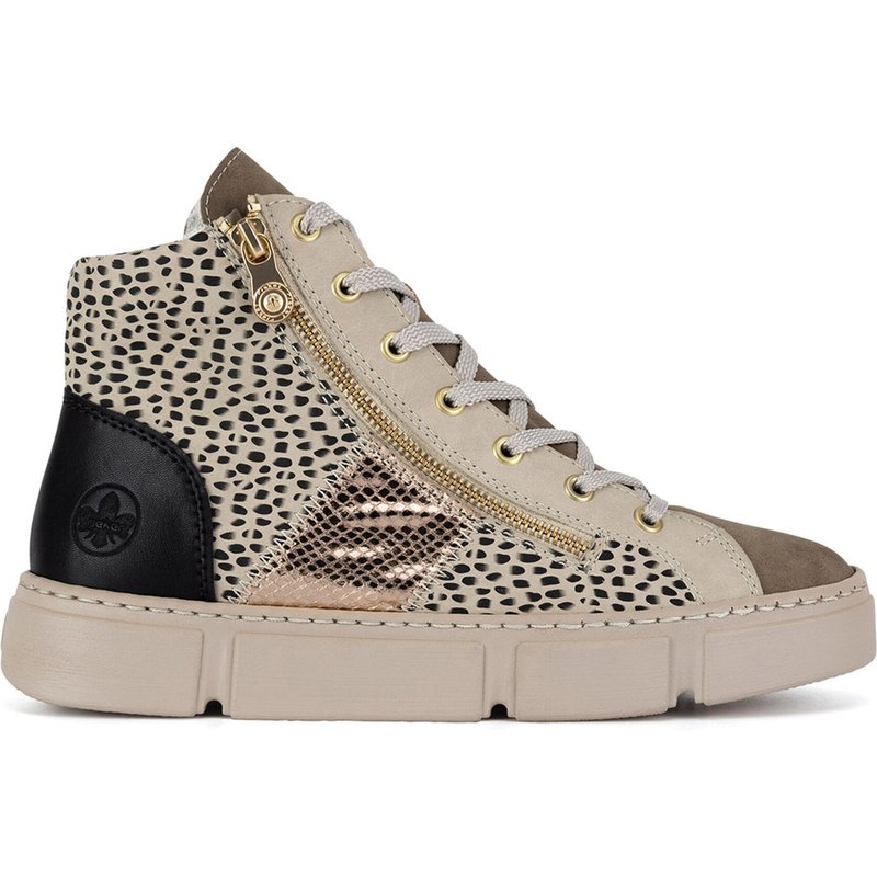 Schnürschuhe Rieker N5931-62 Beige