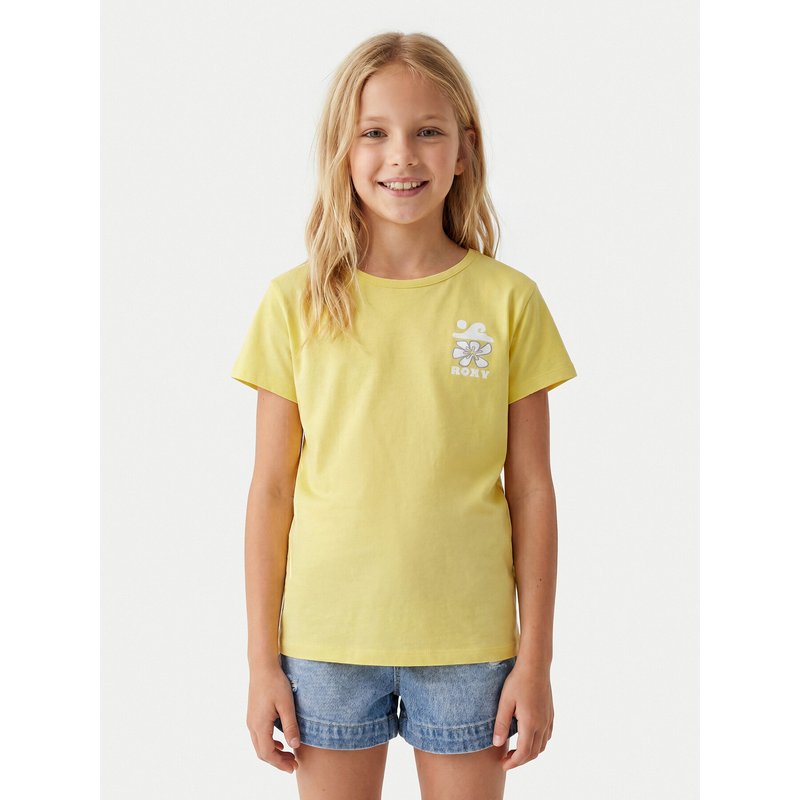 Roxy T-Shirt Lily ERGZT04139 Gelb Regular Fit