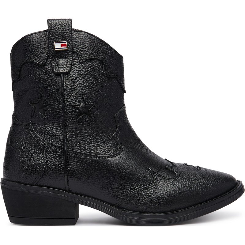 Cowboystiefel Tommy Hilfiger T3A5-35195-0036 Schwarz
