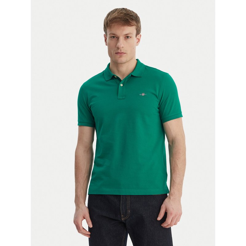 Gant Poloshirt Shield 2220 Grün Slim Fit