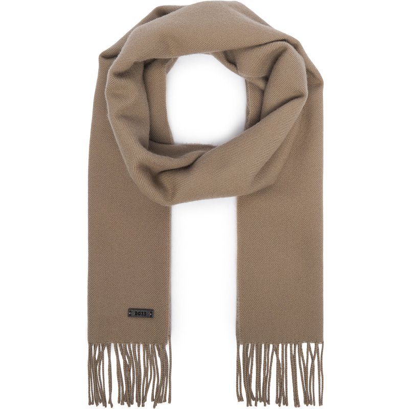 Schal BOSS Naster 50517218 Dunkelbeige