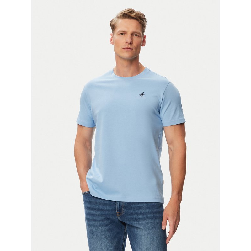 Beverly Hills Polo Club T-Shirt P-SS26M-TS41740 Blau Regular Fit