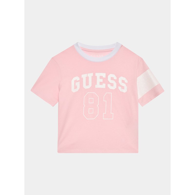 Guess T-Shirt J3YI07 K8HM4 Rosa Regular Fit