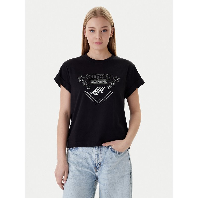 Guess T-Shirt W6RI30 I3Z14 Schwarz Regular Fit