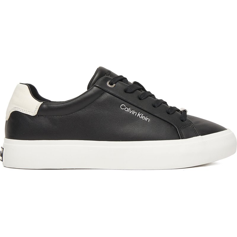 Sneakers Calvin Klein Vulc Lace Up Lth/Moire Bt HW0HW02747 Schwarz