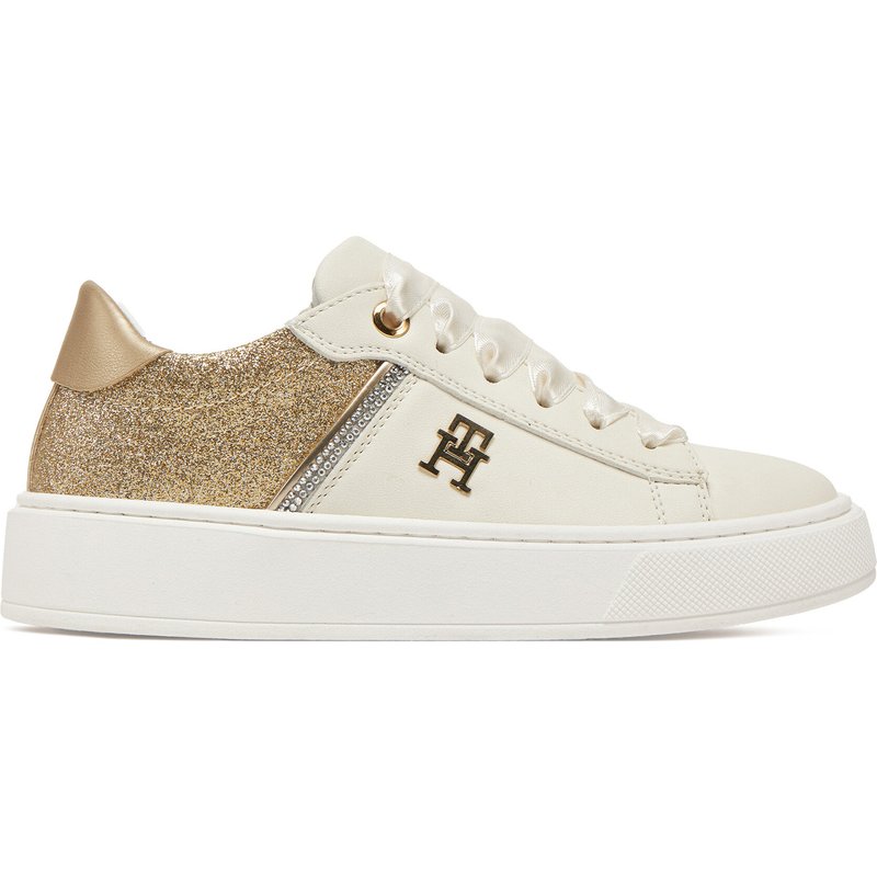 Sneakers Tommy Hilfiger Low Cut Lace-Up Sneaker T4A9-33935-1281 M Weiß